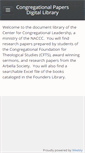 Mobile Screenshot of centerforcongregationalleadership.com