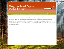 Tablet Screenshot of centerforcongregationalleadership.com