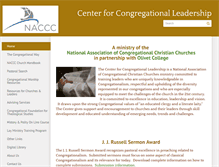 Tablet Screenshot of centerforcongregationalleadership.org